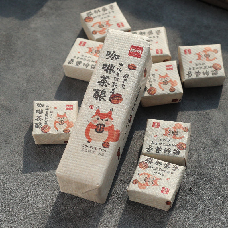 Coffee-flavored Ripe Pu'er Tea 9 pcs/strip