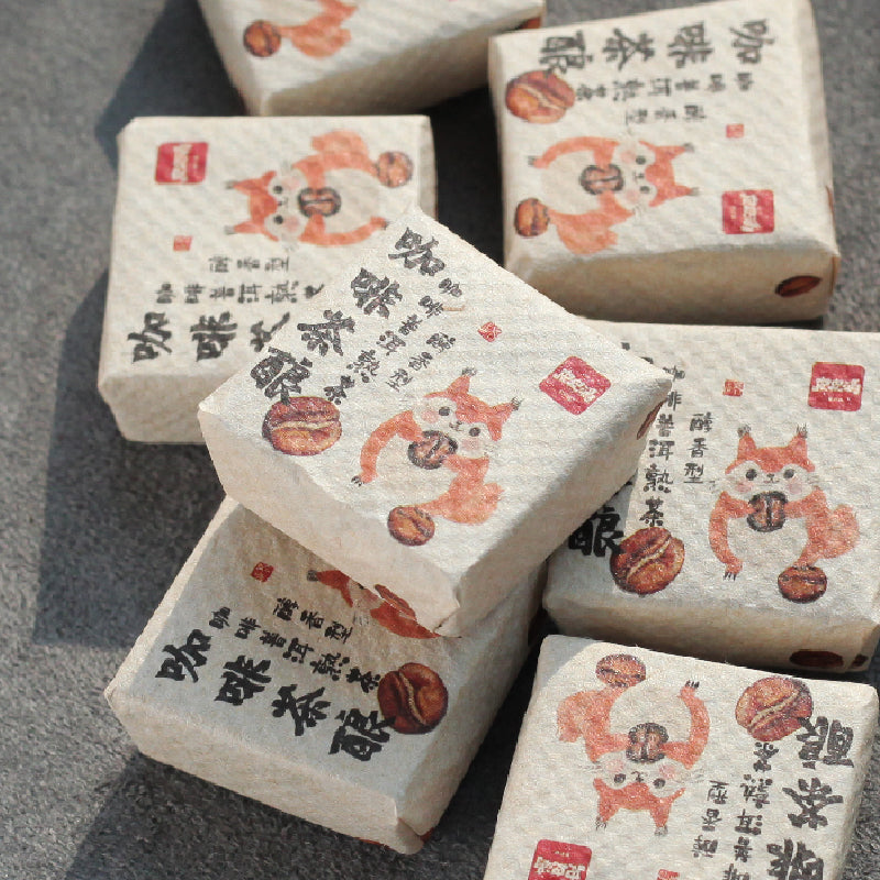 Coffee-flavored Ripe Pu'er Tea 9 pcs/strip