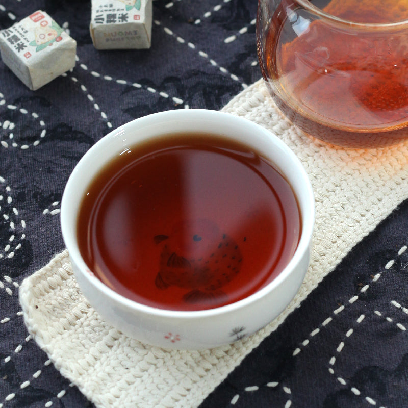 Xiao Nuomi Glutinous Rice–Scented Pu’er Ripe Tea Chinese Tea