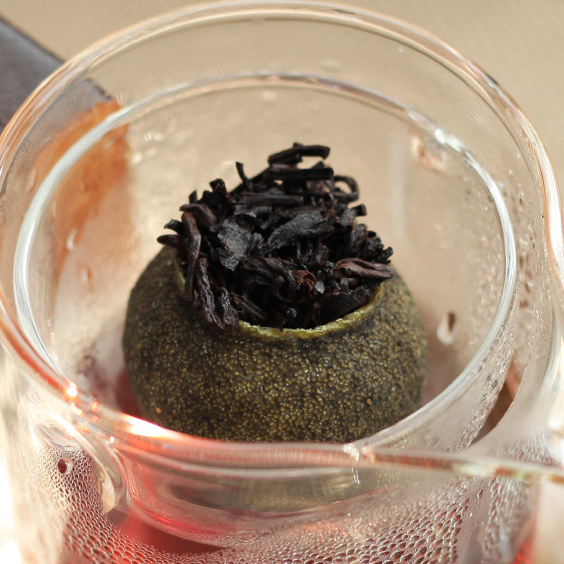 Chinese Xiao Qing Gan Orange-Flavored Ripe Pu'er Tea
